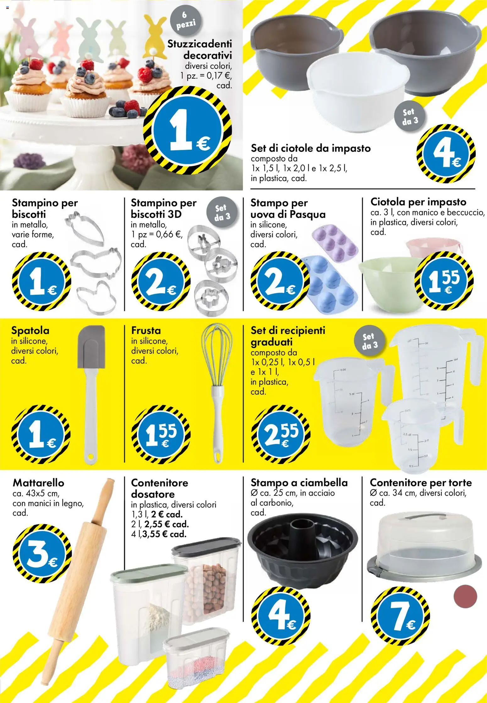 Volantino TEDi del 06.03.2026 | Pagina: 9 | Prodotti: Uova, Biscotti, Spatola, Silicone