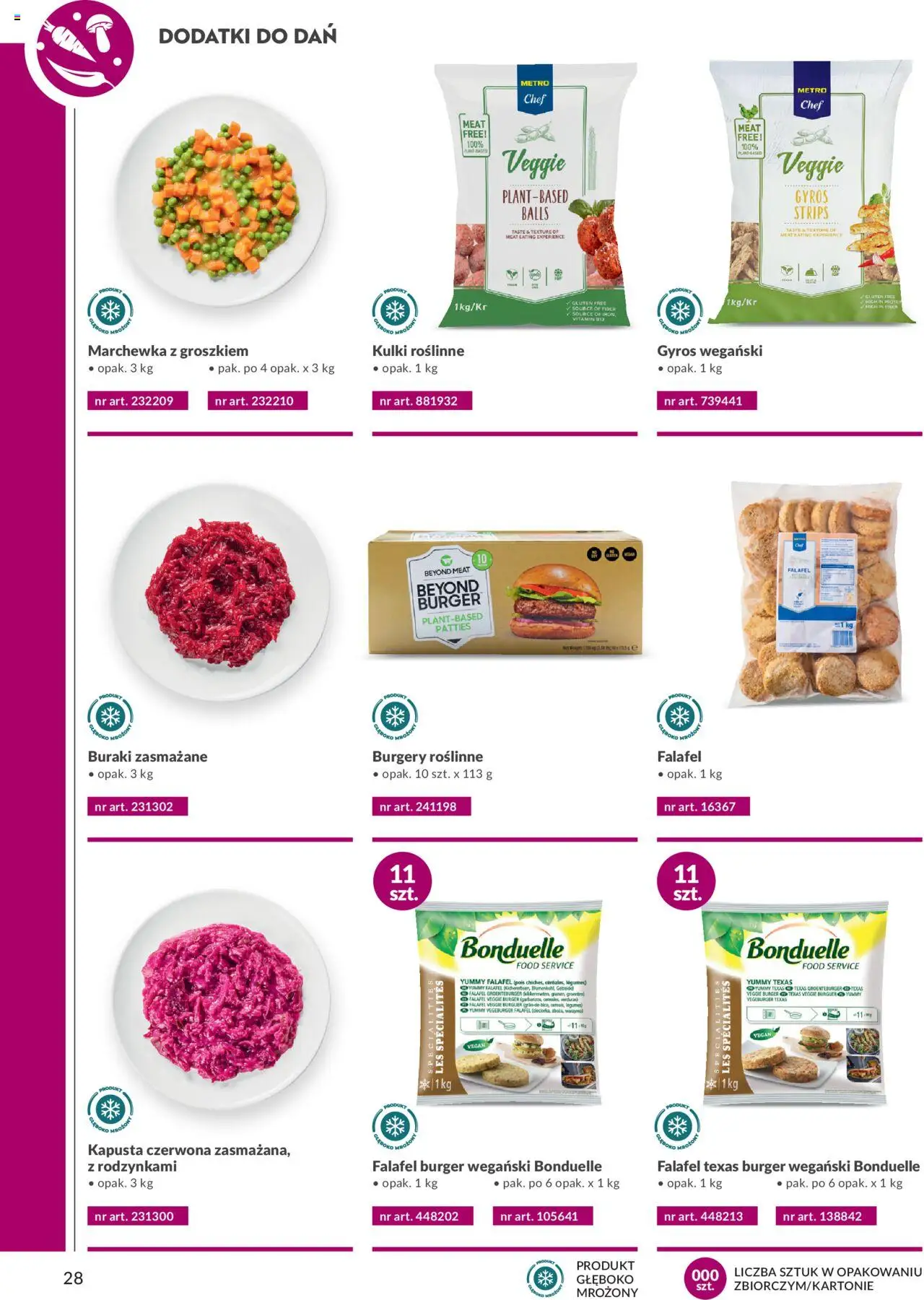 Makro Gazetka - Katalog produktów convenience Smart Chef od 29.05.2025 | Strona: 28 | Produkty: Buraki, Marchewka, Warzywa, Marchewka z groszkiem