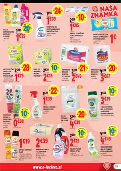 E.leclerc katalog akcije – veljaven od 29.04.2026 | Stran: 33 | Izdelki: Pohištvo, Robčki, Kis, Milo