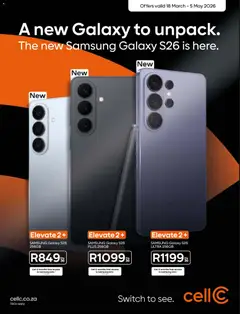 Cell C specials catalogue – valid from 18.03.2026