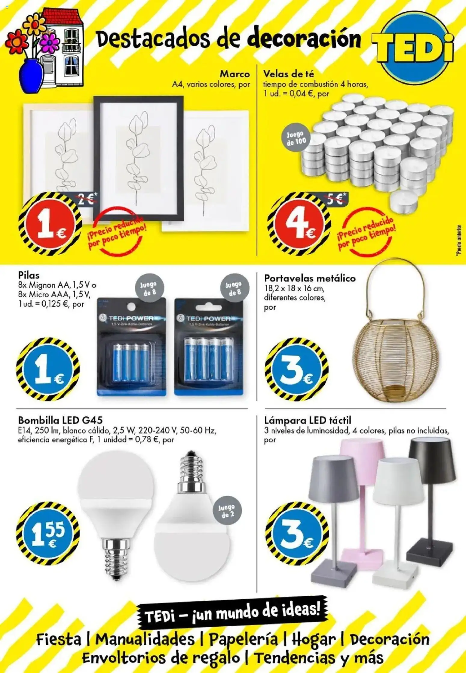 TEDi - Nueva apertura │ válido desde el 12.03.2026 | Página: 13 | Productos: Té, Bombilla, Marco, Lámpara