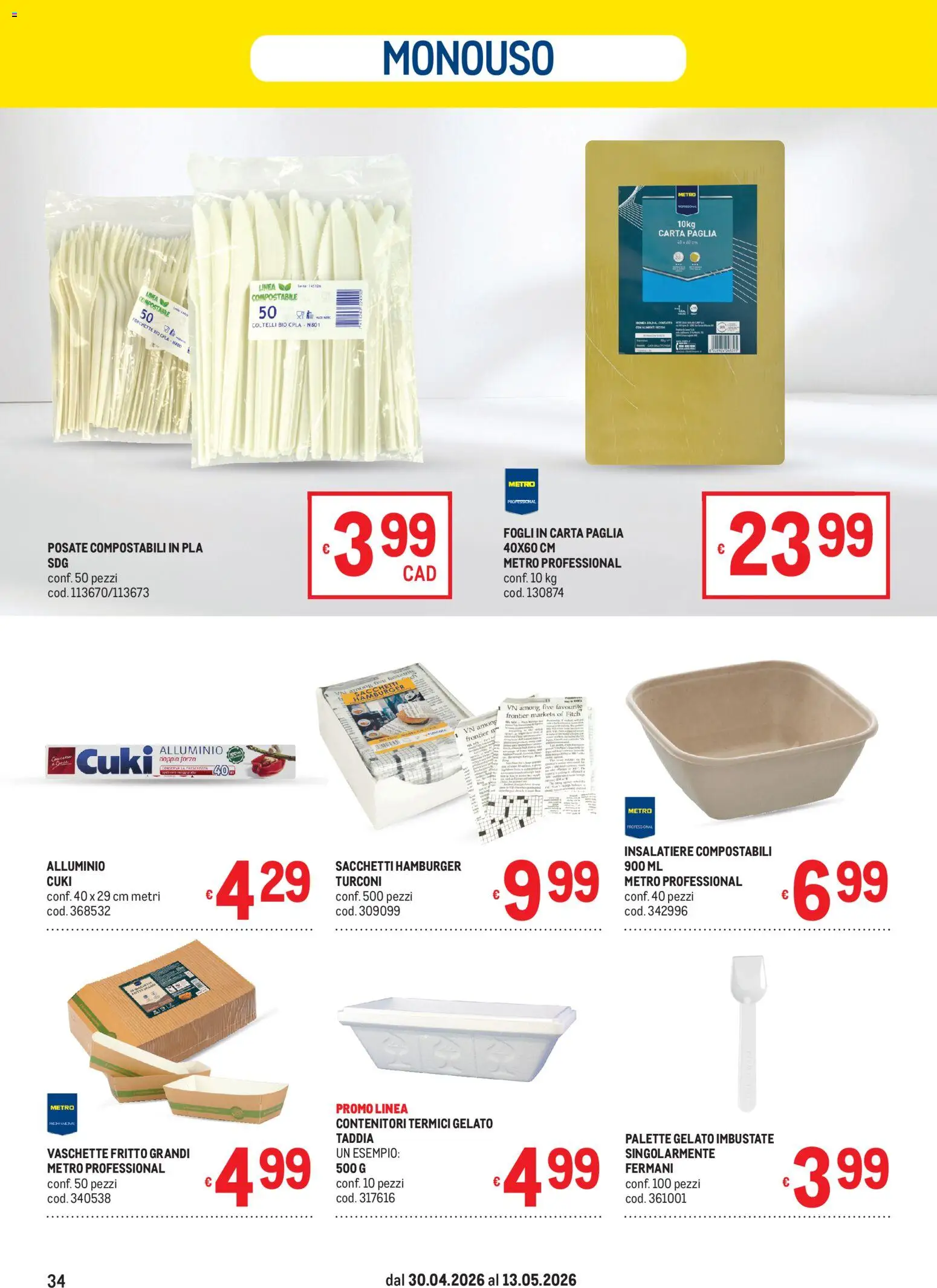 Volantino Metro del 30.04.2026 | Pagina: 34