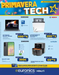 Anteprima del volantino Euronics volantino Primavera Tech valido a partire dal 23.04.2026