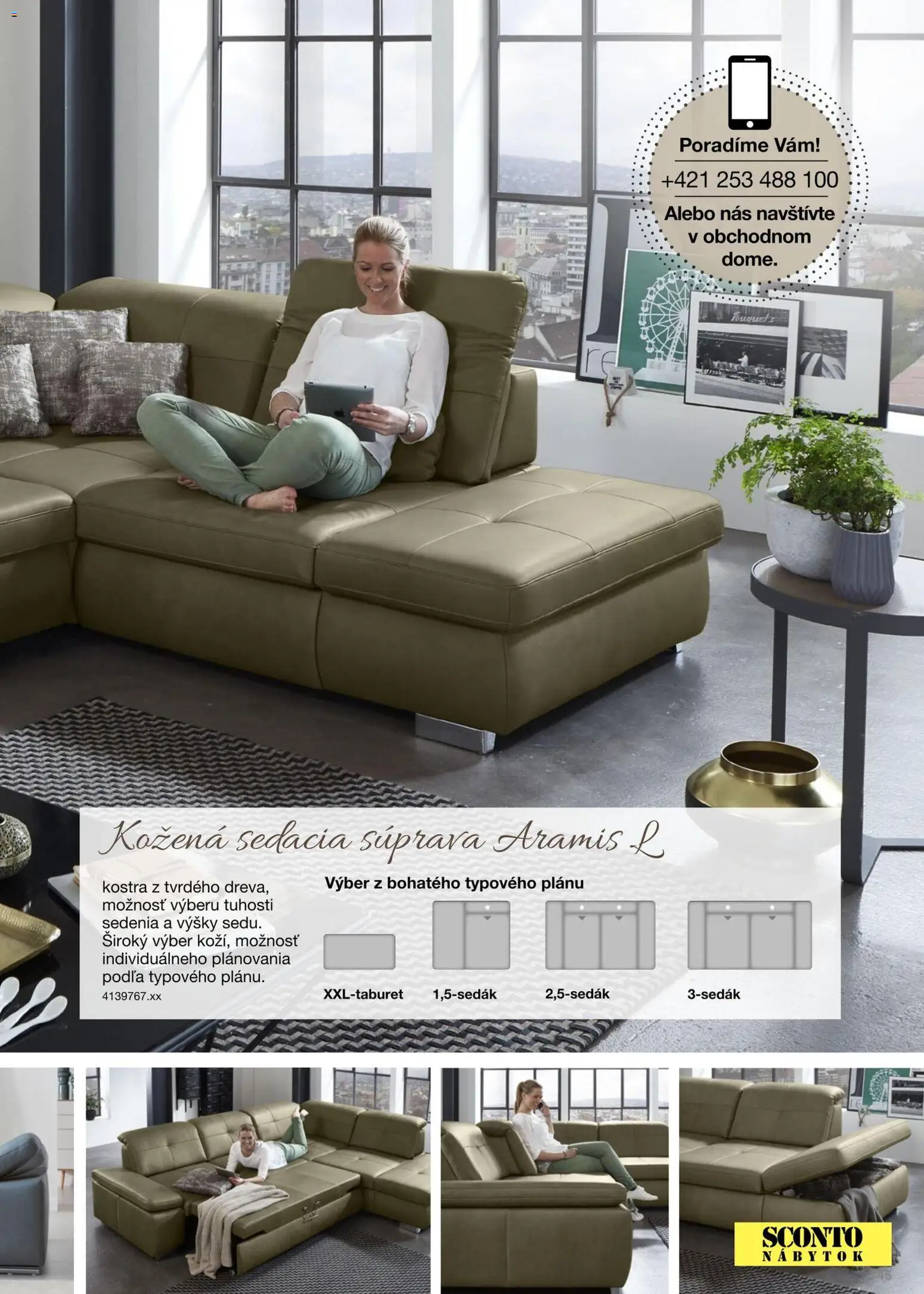 Nové Sconto nábytok akcie – leták je platný od 15.12.2025 | Strana: 45 | Produkty: Nábytok, Sedacia súprava