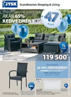 JYSK akciós újság - amely érvényes a következő dátumtól: 08.04.2026