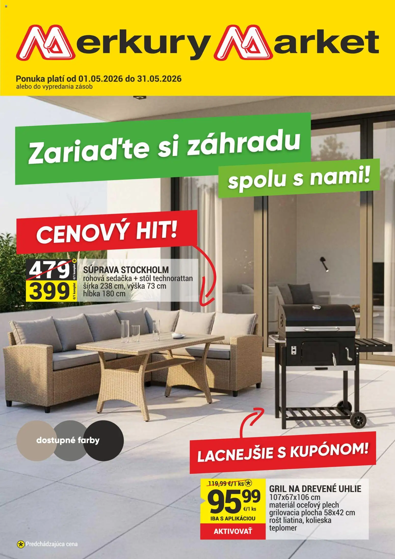 Nové Merkury Market akcie – leták je platný od 01.05.2026 | Strana: 1