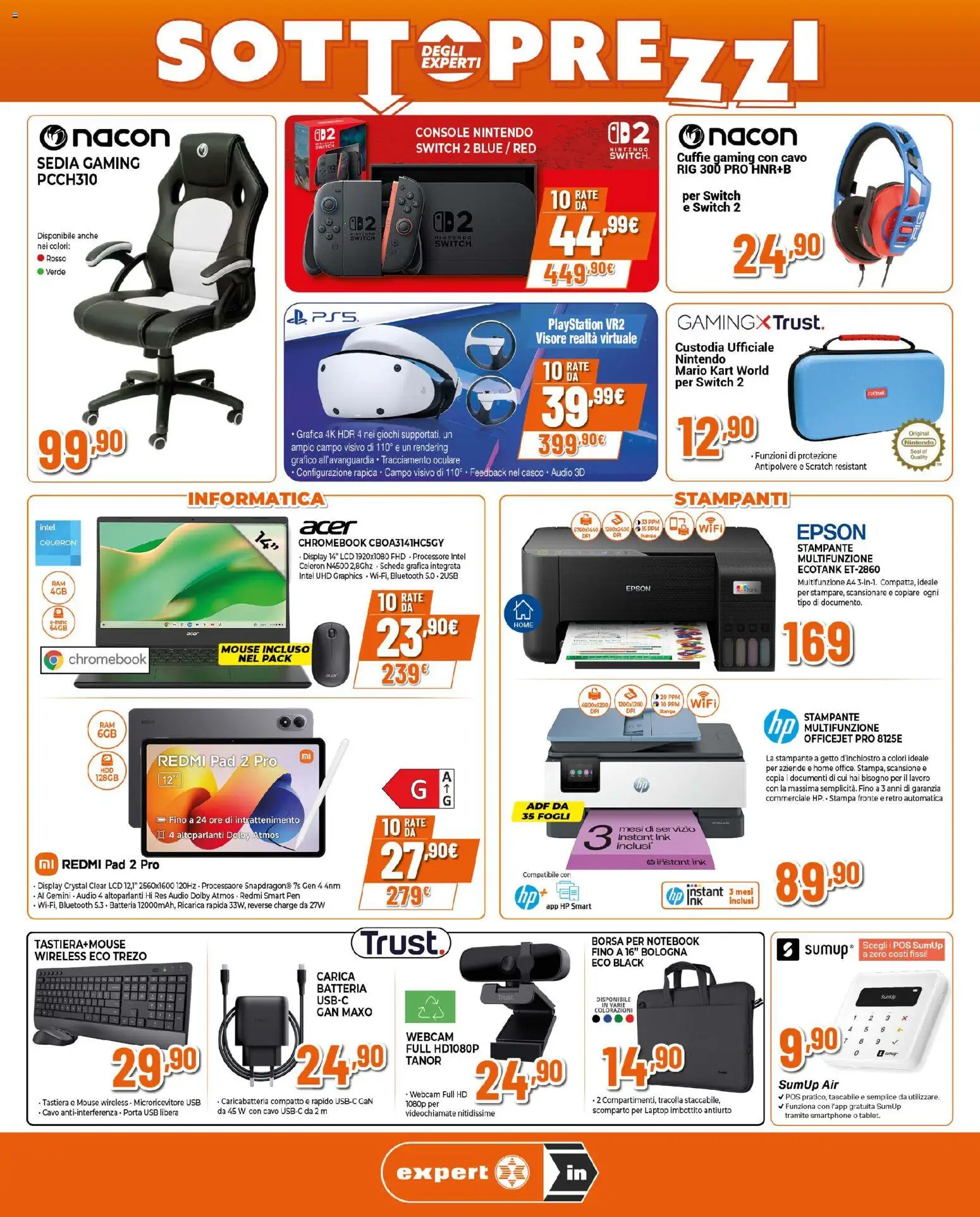 Volantino Ipercoop del 12.03.2026 | Pagina: 7 | Prodotti: Stampante, Cuffie, Cavo, USB