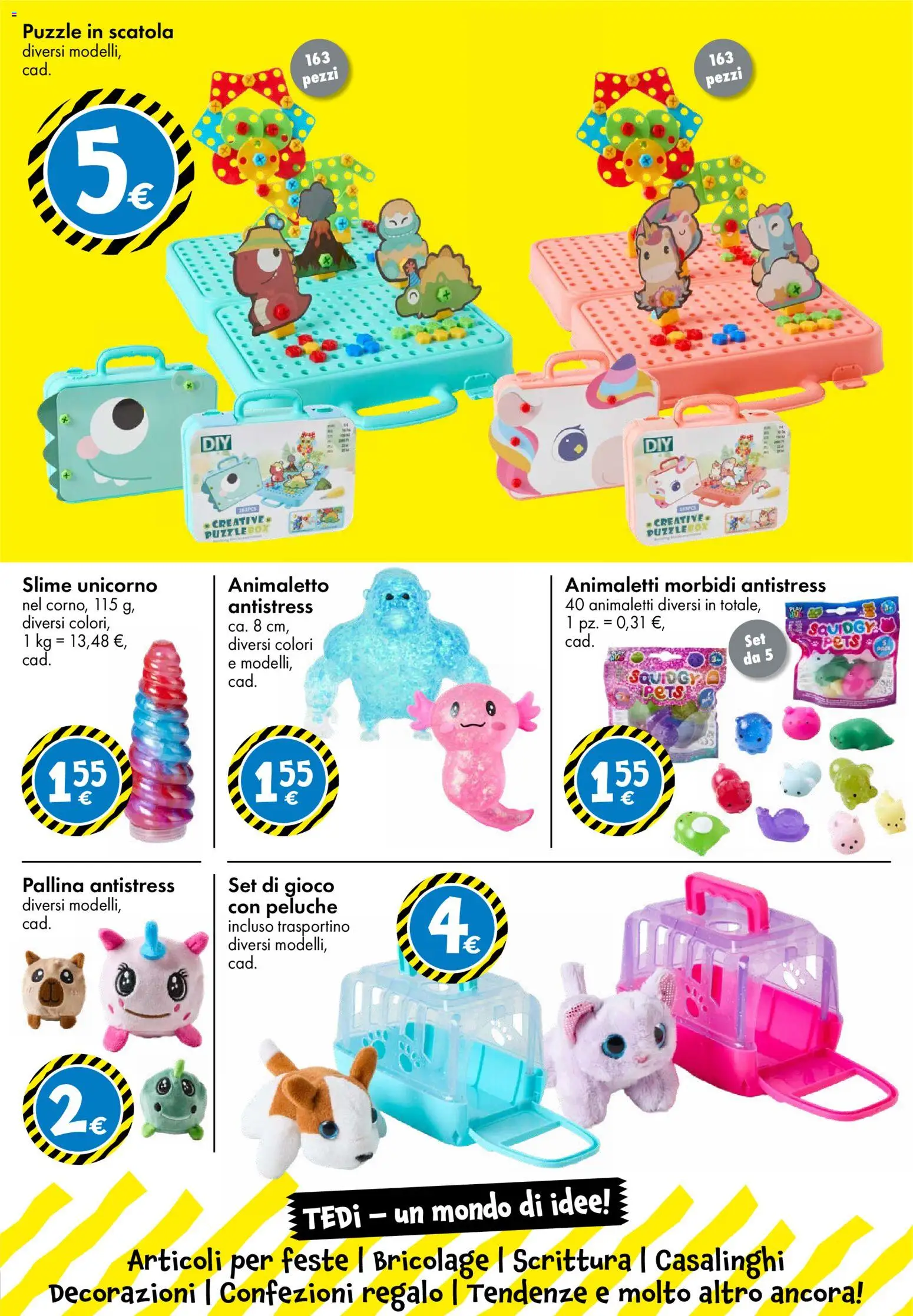 Volantino TEDi del 06.03.2026 | Pagina: 18 | Prodotti: Peluche, Gioco, Scatola, Decorazioni