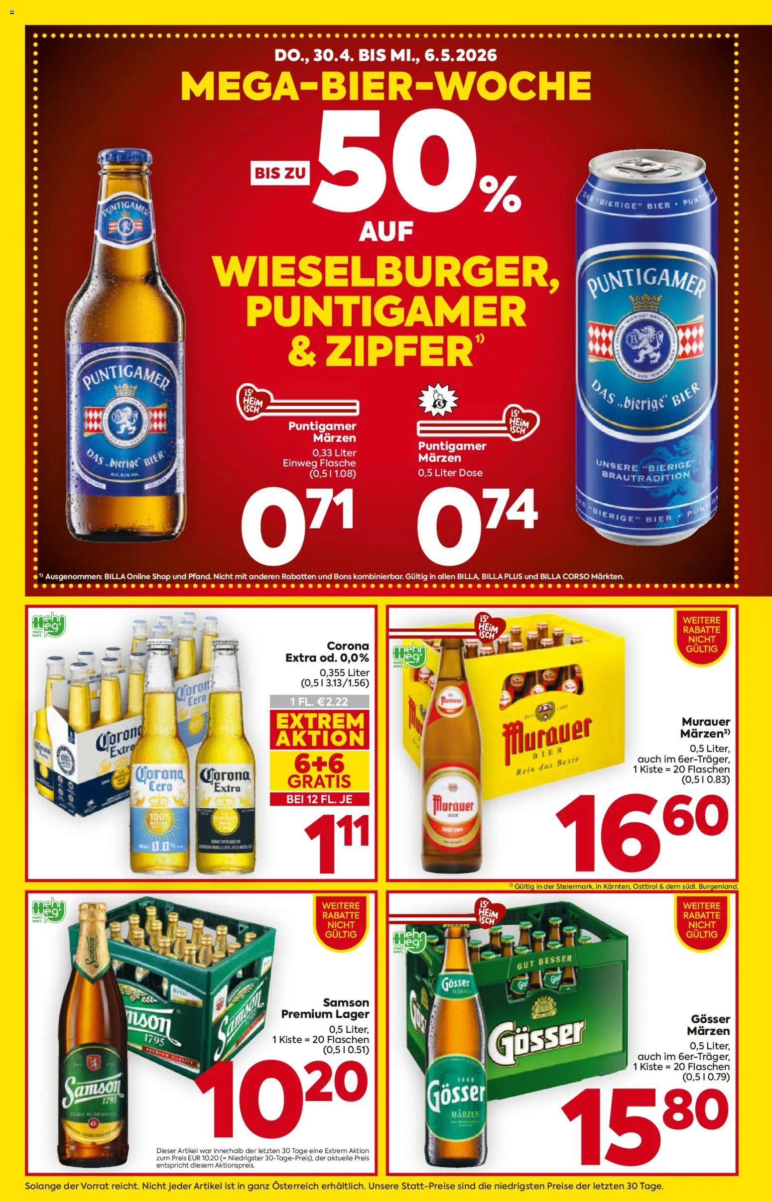 Billa Flugblatt - Steiermark gültig ab 30.04.2026 | Seite: 2