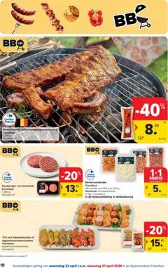 Carrefour folder week 17 - Voorbeeld van een folder van Carrefour, geldig van 22.04.2026 | Pagina: 18 | Producten: Hamburger