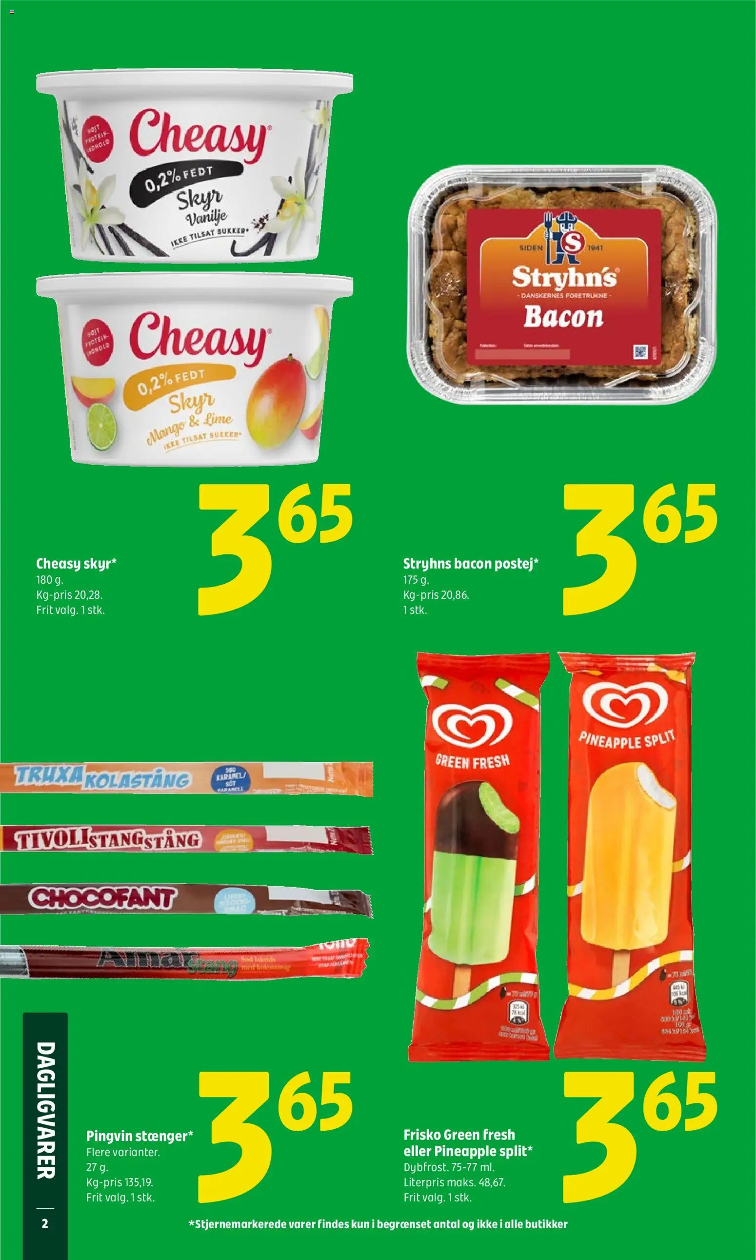 Coop 365 tilbudsavis – gyldig fra 30.04.2026 | Side: 4 | Produkter: Lime, Bacon, Sukker, Vanilje