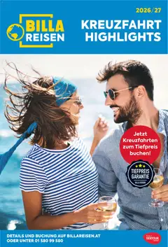 Billa - Billa Reise Kreuzfahrten Highlights ab 01.01.2026 gültig