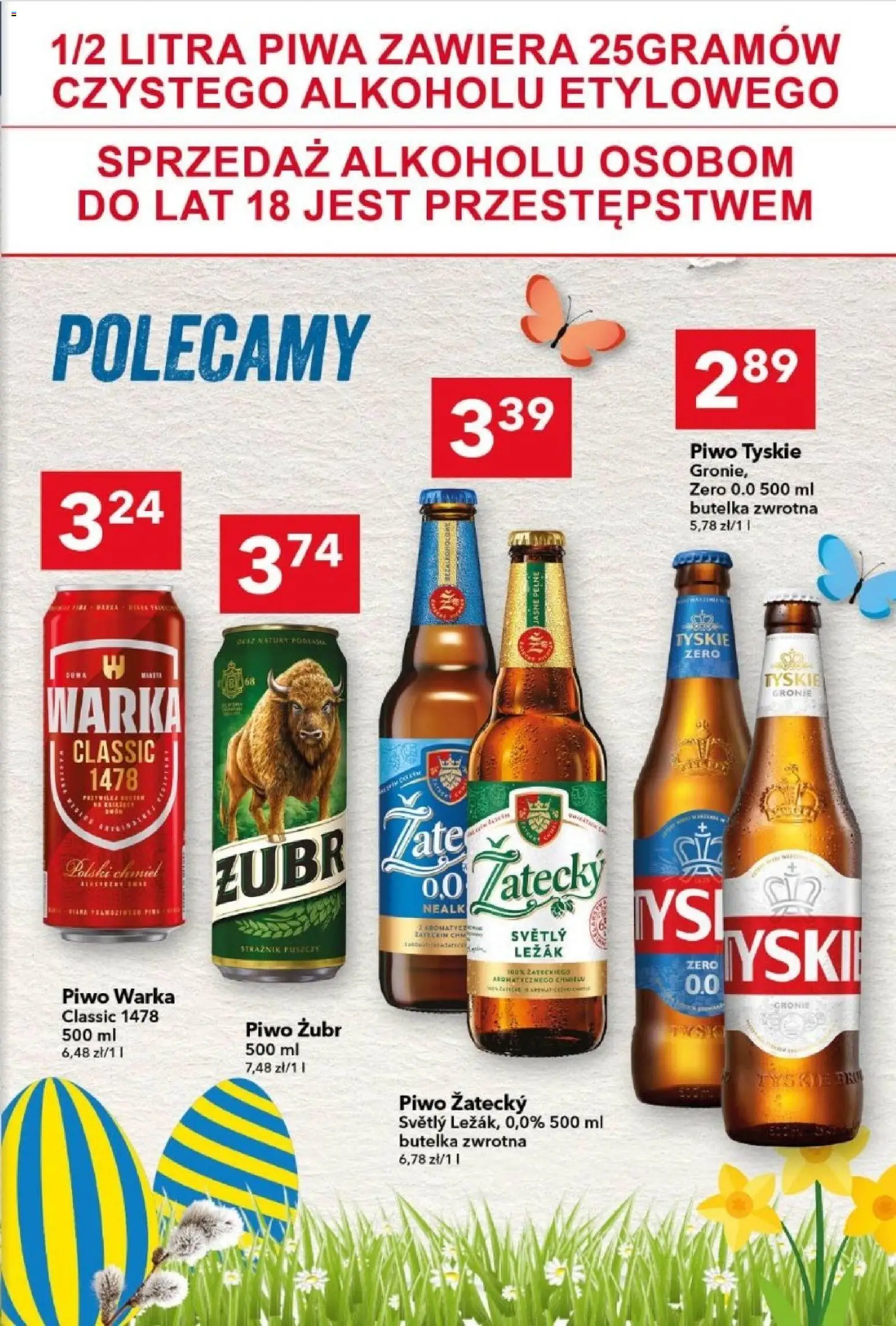 Lewiatan gazetka od 12.03.2026 | Strona: 14 | Produkty: Piwo żubr, Leżak, Piwo Warka, Piwo