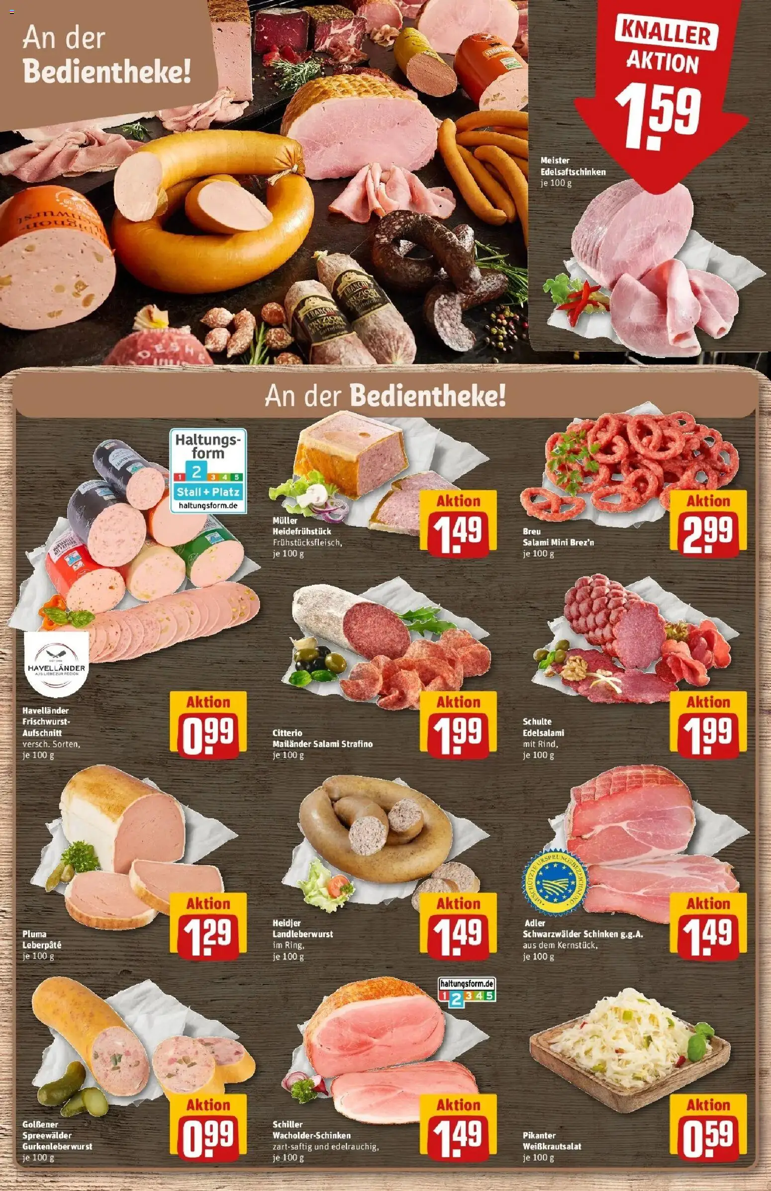 Rewe Prospekt Brandenburg An Der Havel	 – gültig ab 12.04.2026 | Seite: 10 | Produkte: Salami, Schinken