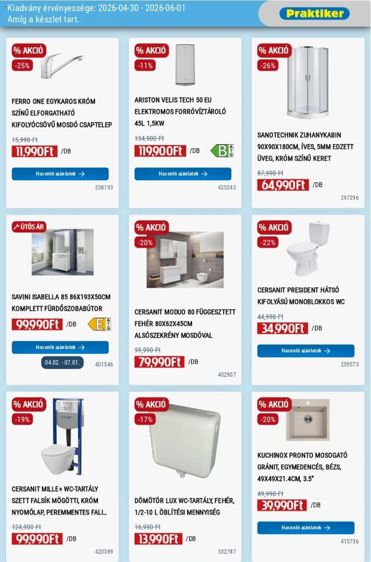 Praktiker akciós ujság - amely érvényes a következő dátumtól: 30.04.2026 | Oldal: 7
