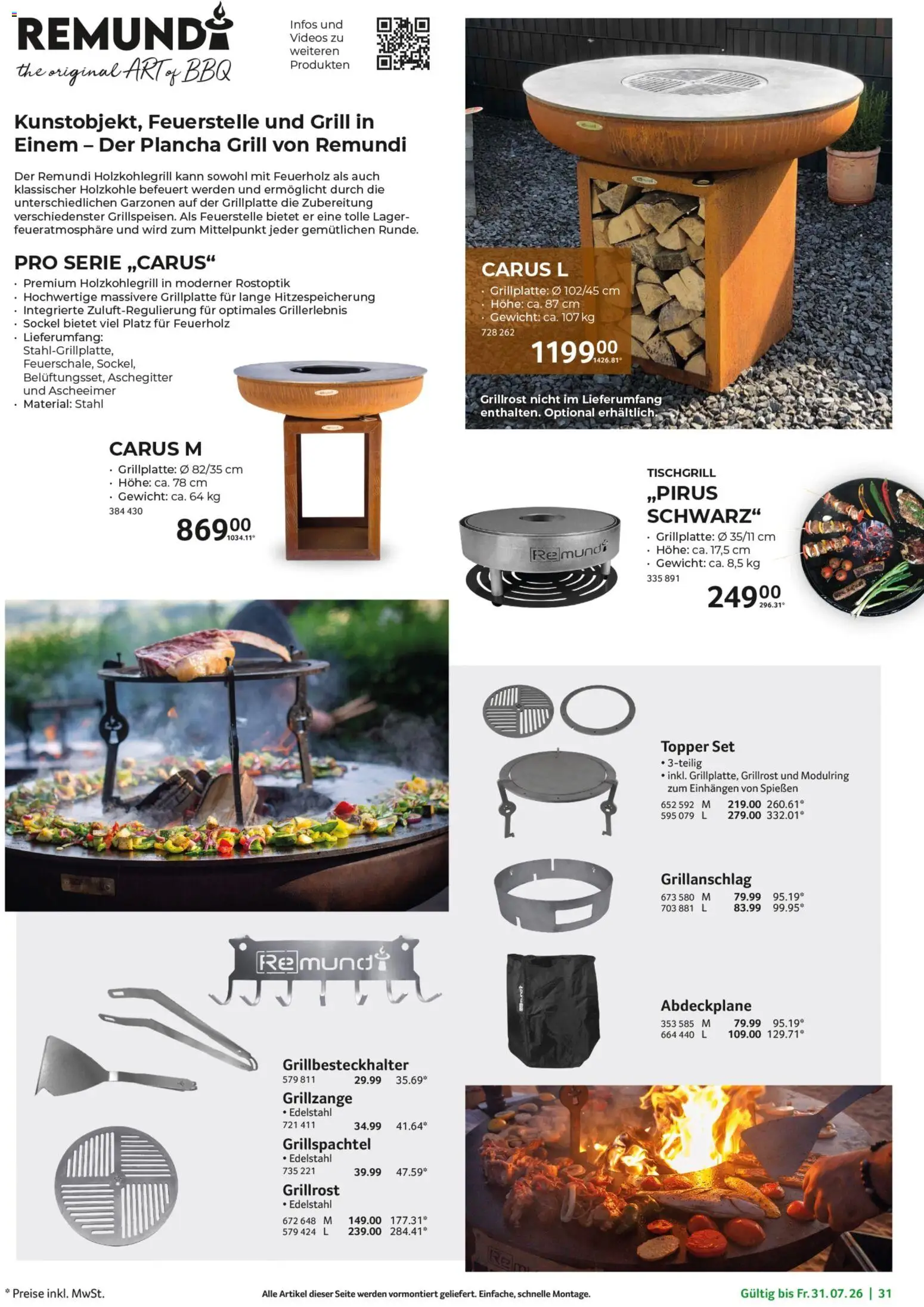 Selgros Garten Exklusiv – gültig ab 19.03.2026 | Seite: 31 | Produkte: Gewicht, Grill, Topper