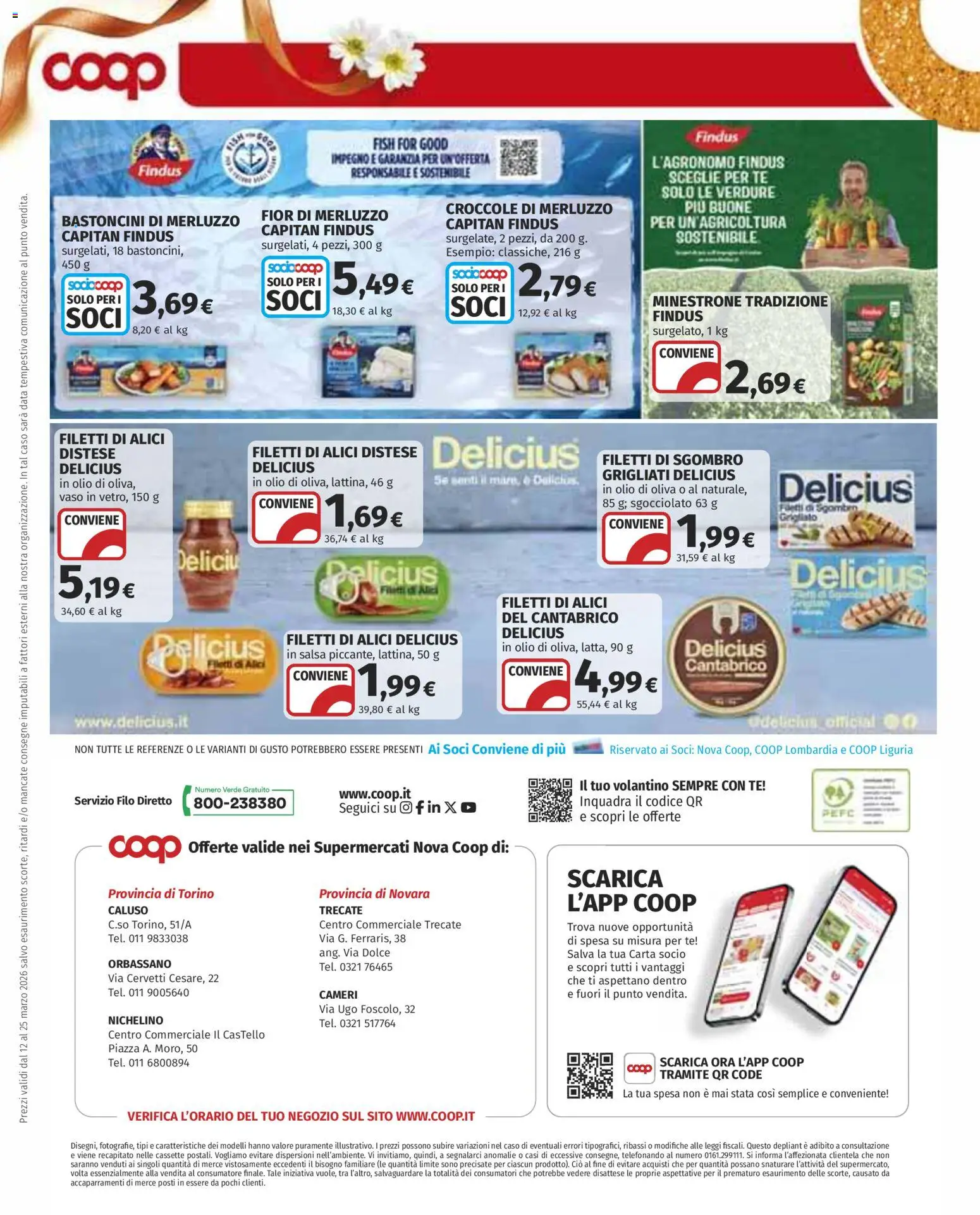 Volantino COOP del 12.03.2026 | Pagina: 21 | Prodotti: Minestrone, Olio, Data, Vaso