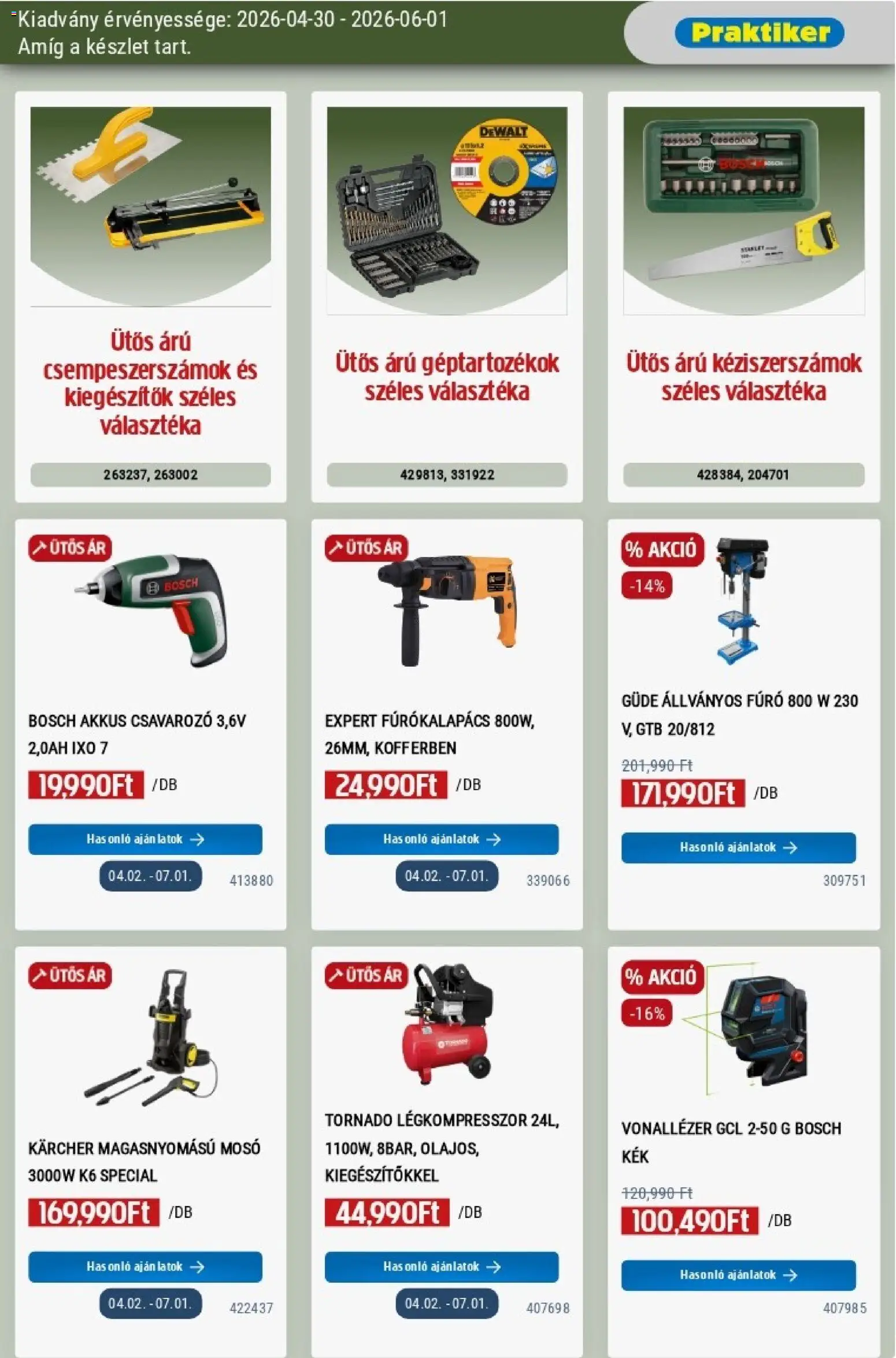 Praktiker akciós ujság - amely érvényes a következő dátumtól: 30.04.2026 | Oldal: 23