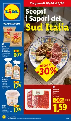 Anteprima del volantino Lidl volantino Sud Italia valido a partire dal 30.04.2026