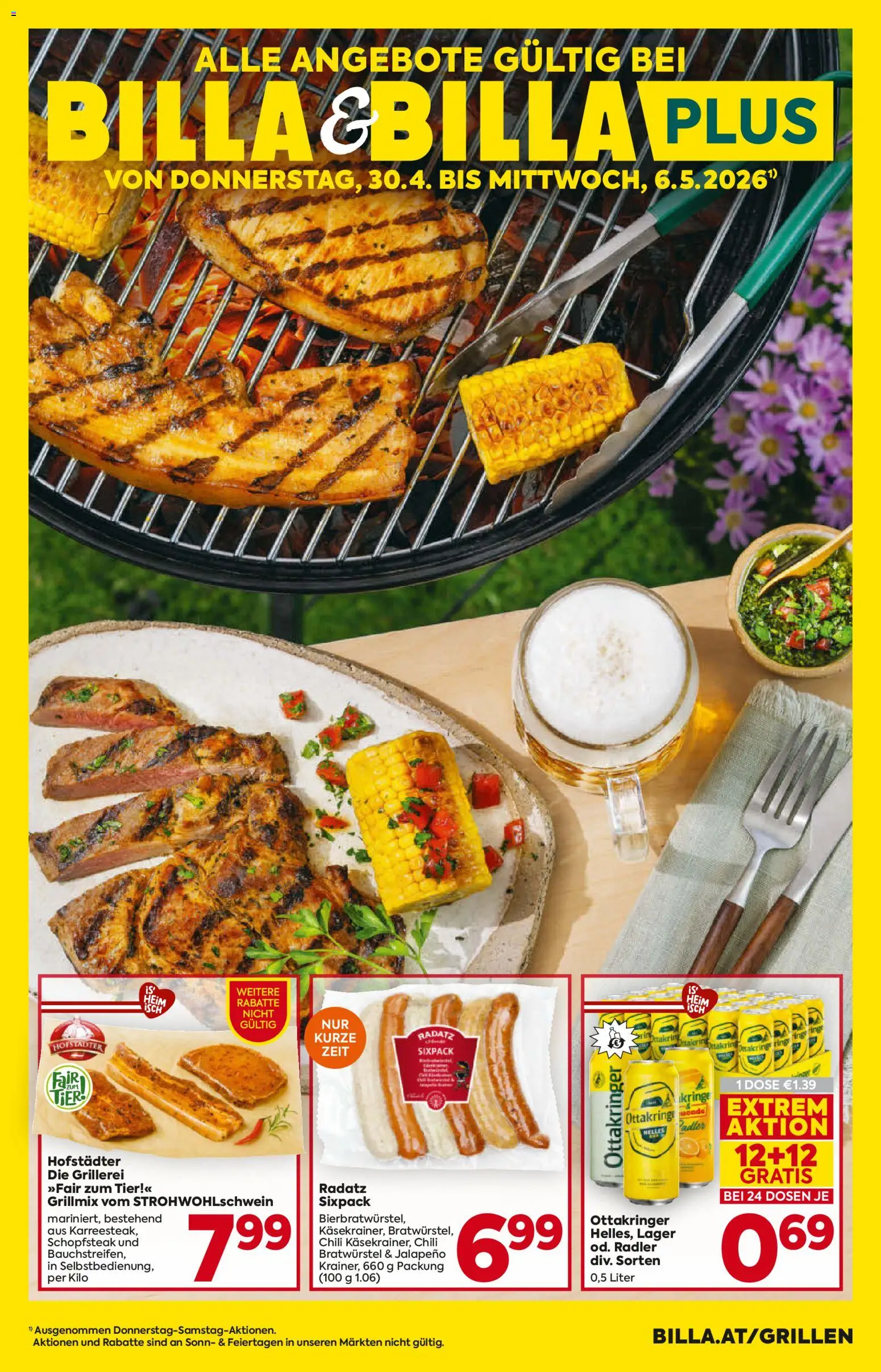 Billa AT akciós ujság - amely érvényes a következő dátumtól: 30.04.2026 | Oldal: 1