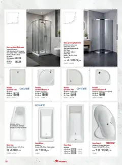 Náhled letáku Uni Hobby katalog - Dlažby, obklady a sanita 2026 od 20.02.2026 | Strana: 18 | Produkty: Vana, Sprchový kout