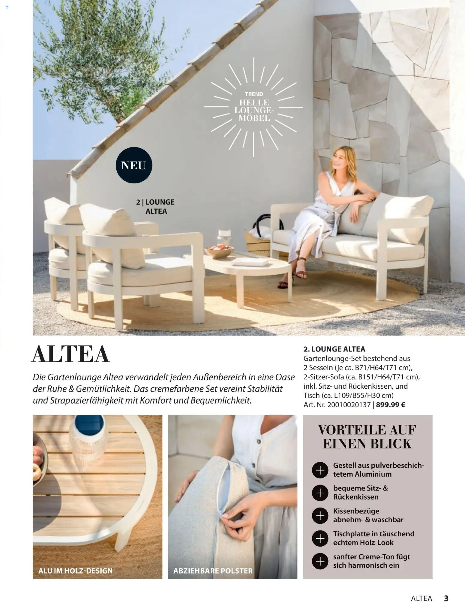 Dehner Gartenmöbel Trends 2026 – gültig ab 29.01.2026 | Seite: 3 | Produkte: Tisch