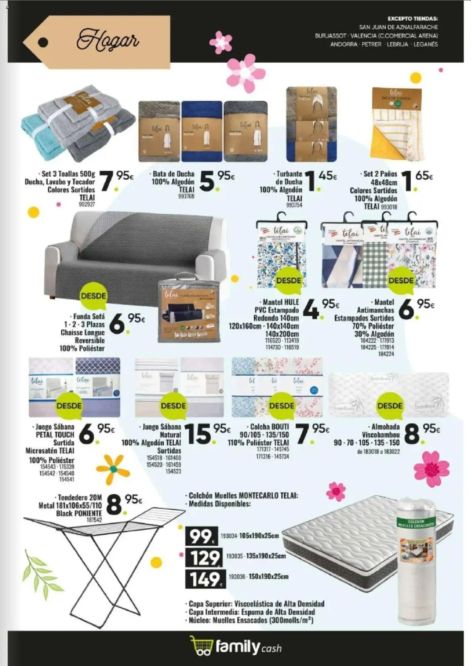 Family Cash folleto │ válido desde el 09.03.2026 | Página: 15 | Productos: Funda, Almohada, Colcha, Ducha