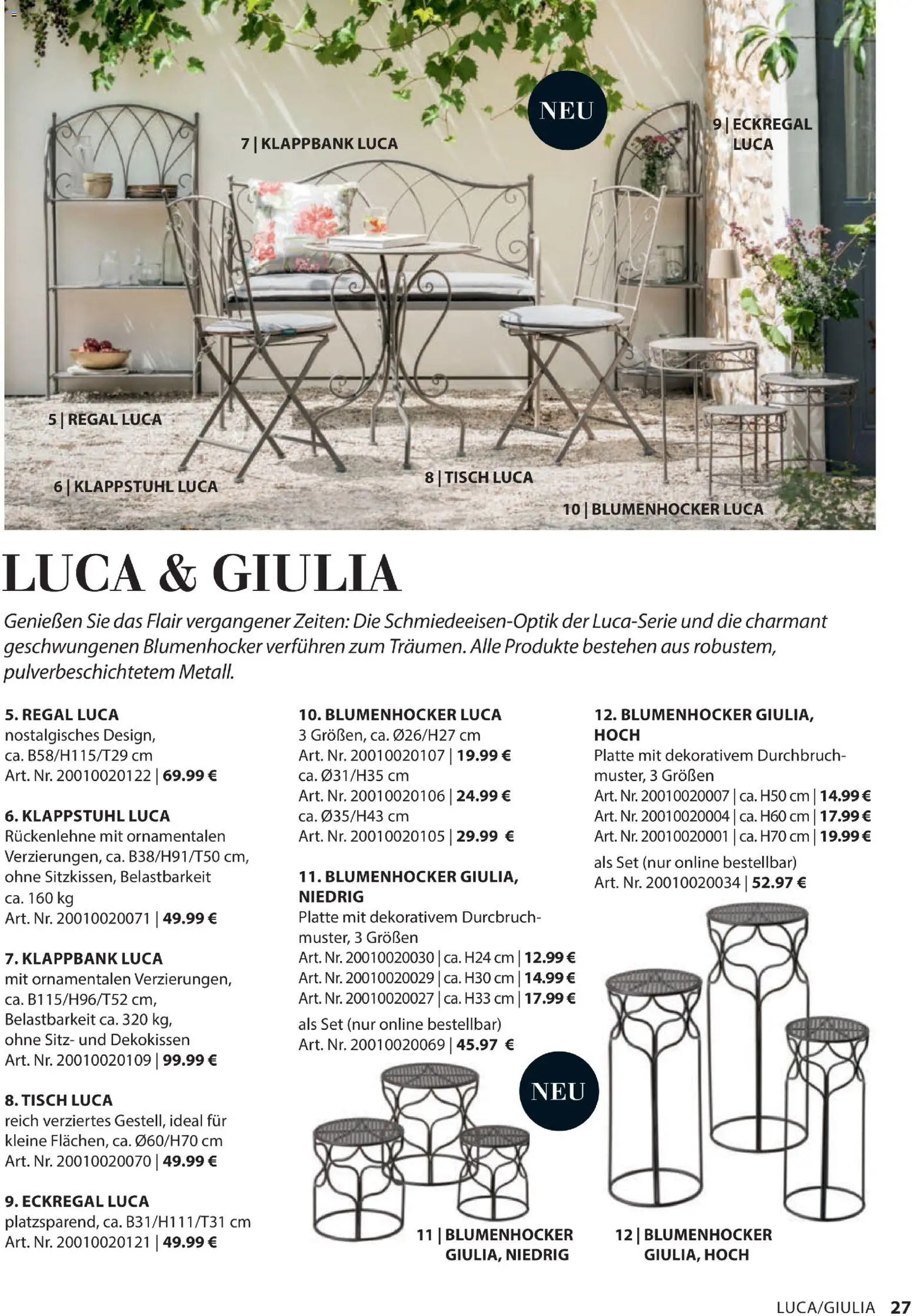 Dehner Gartenmöbel Trends 2026 – gültig ab 29.01.2026 | Seite: 27 | Produkte: Eckregal, Regal, Tisch