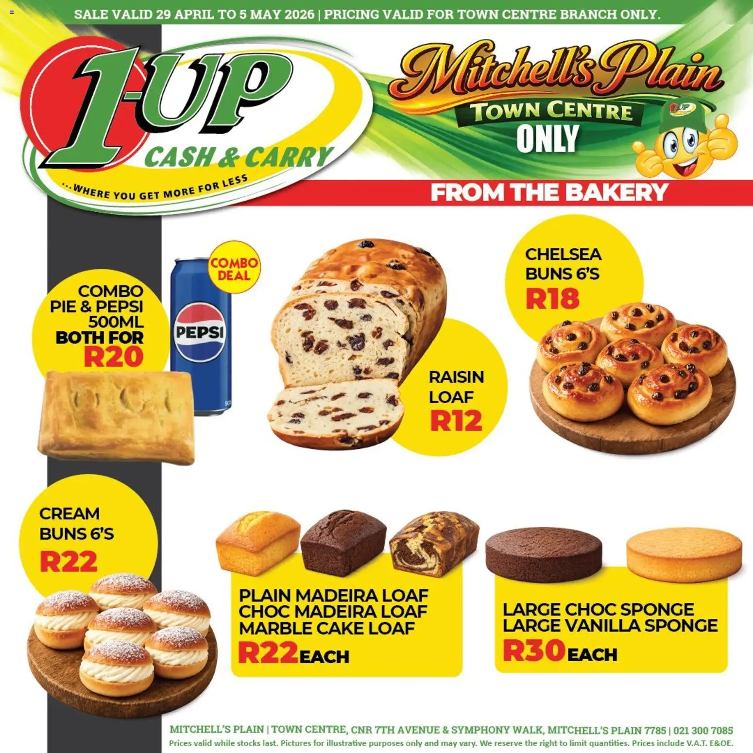 New 1UP Cash & Carry catalogue – valid from 29.04.2026 | Page: 3 | Products: Cake, Bakery, Buns, Cream