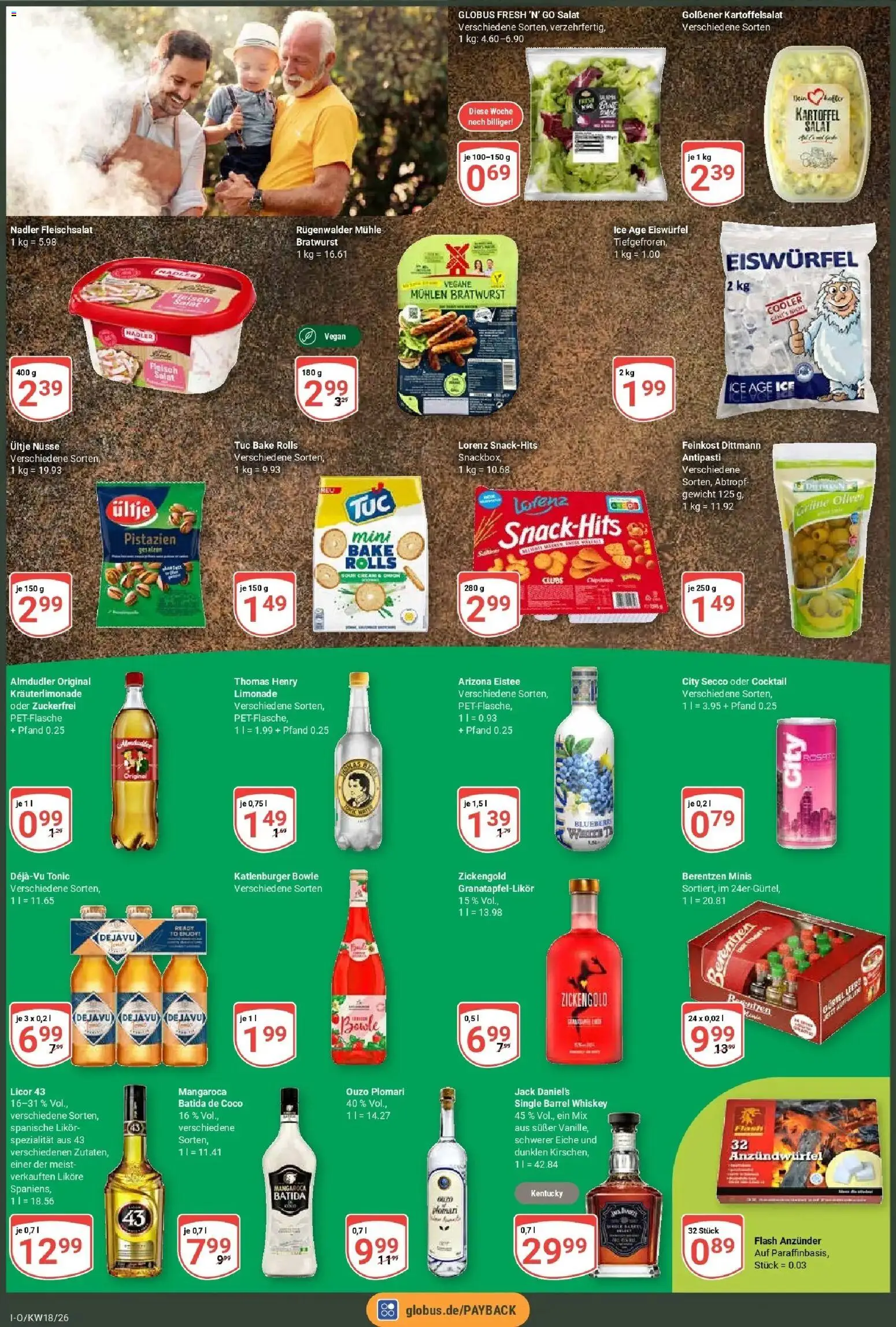 Globus Prospekt Idar-Oberstein	 – gültig ab 27.04.2026 | Seite: 4 | Produkte: Ouzo, Limonade, Pistazien, Nüsse