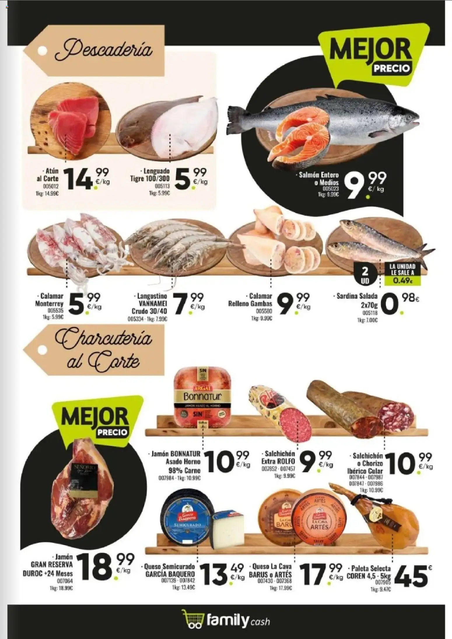 Family Cash folleto │ válido desde el 09.03.2026 | Página: 3 | Productos: Queso, Jamón, Horno, Langostino