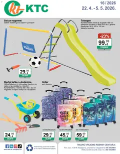 KTC Katalog igračke i tekstil - Pregled kataloga iz trgovine KTC, vrijedi od 22.04.2026