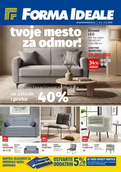 Forma Ideale katalog Tapacirani nameštaj - pregled Forma Ideale kataloga - važi od 06.04.2026