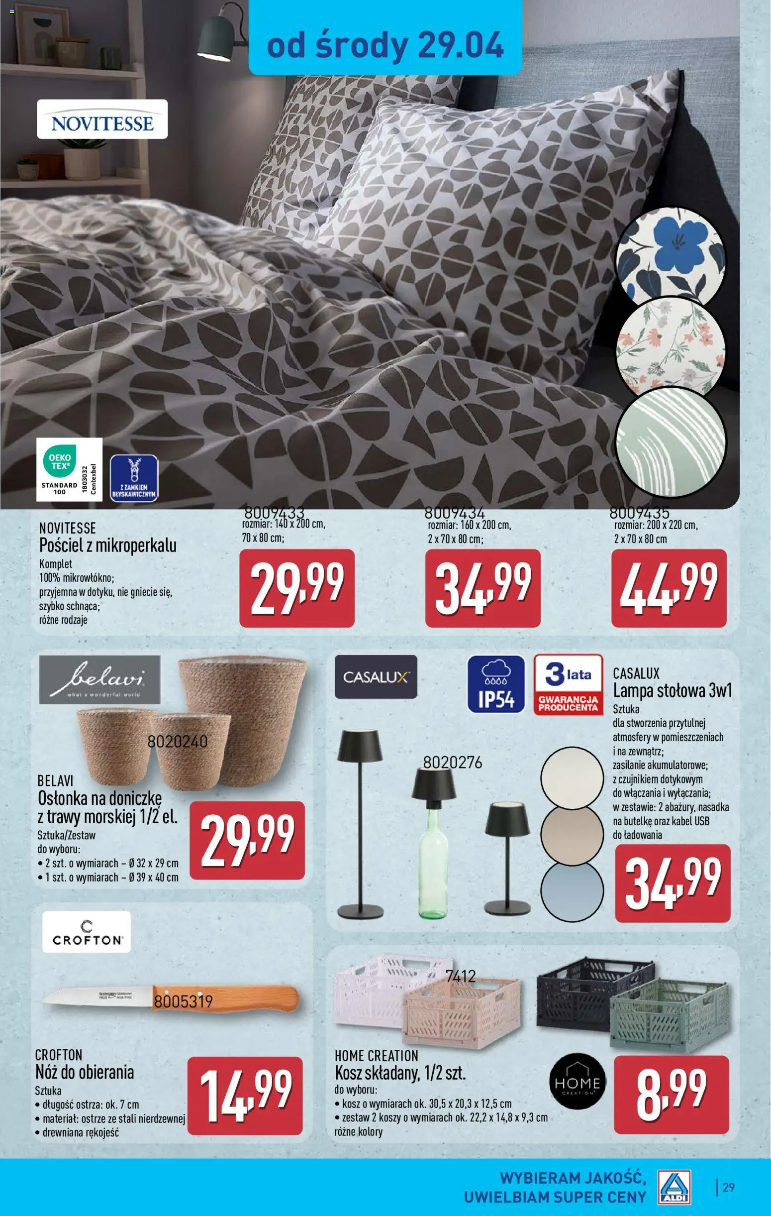Aldi Polsko leták od 27.04.2026 | Strana: 29 | Produkty: Kabel, USB, Lampa