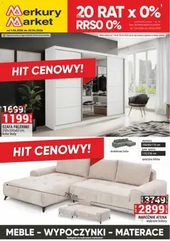 Pogląd oferty "Merkury Market gazetka - Meble, Wypoczynki, Materace" - ważna od 01.04.2026