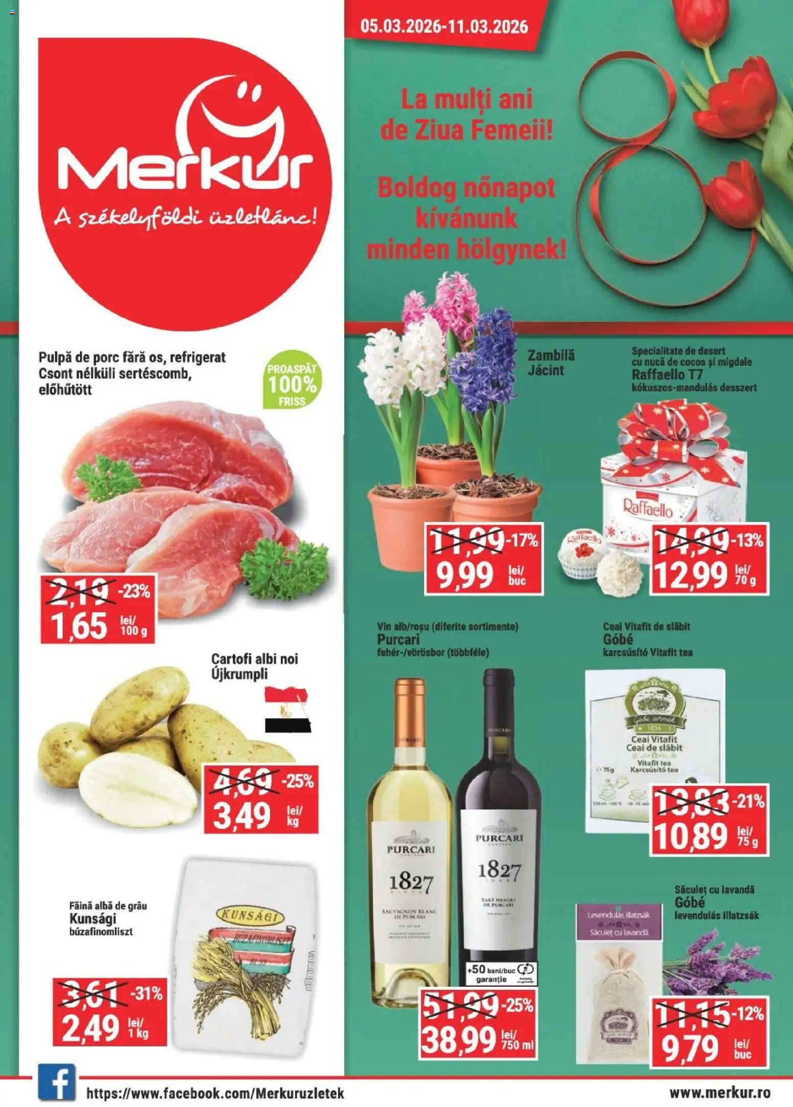 Noul catalog Merkur – valabil de la 05.03.2026 | Pagină: 1 | Produse: Migdale, Vin, Cartofi, Ceai de slăbit