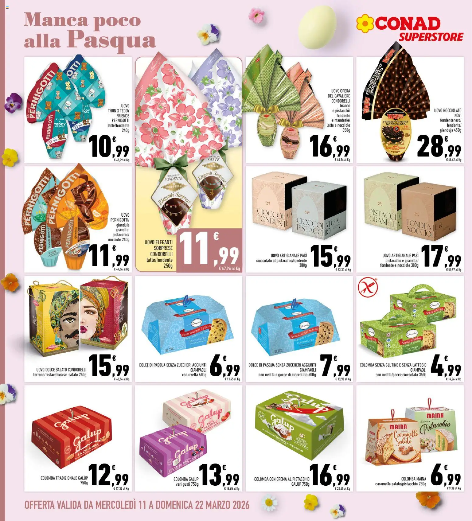 Volantino Conad del 11.03.2026 | Pagina: 12 | Prodotti: Crema, Yogurt, Cioccolato, Latte