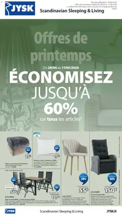 Jysk - Prévisualisation de Jysk offres de printemps valide à partir de 28.04.2026