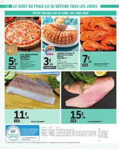 E.Leclerc - Prévisualisation de PIZZA JAMBON SUPÉRIEUR CHAMPIGNONS MOZZARELLA (1) "MIX BUFFET", Pizza with ham, mushrooms and mozzarella. 420 g. valide à partir de 28.04.2026 | Page: 12