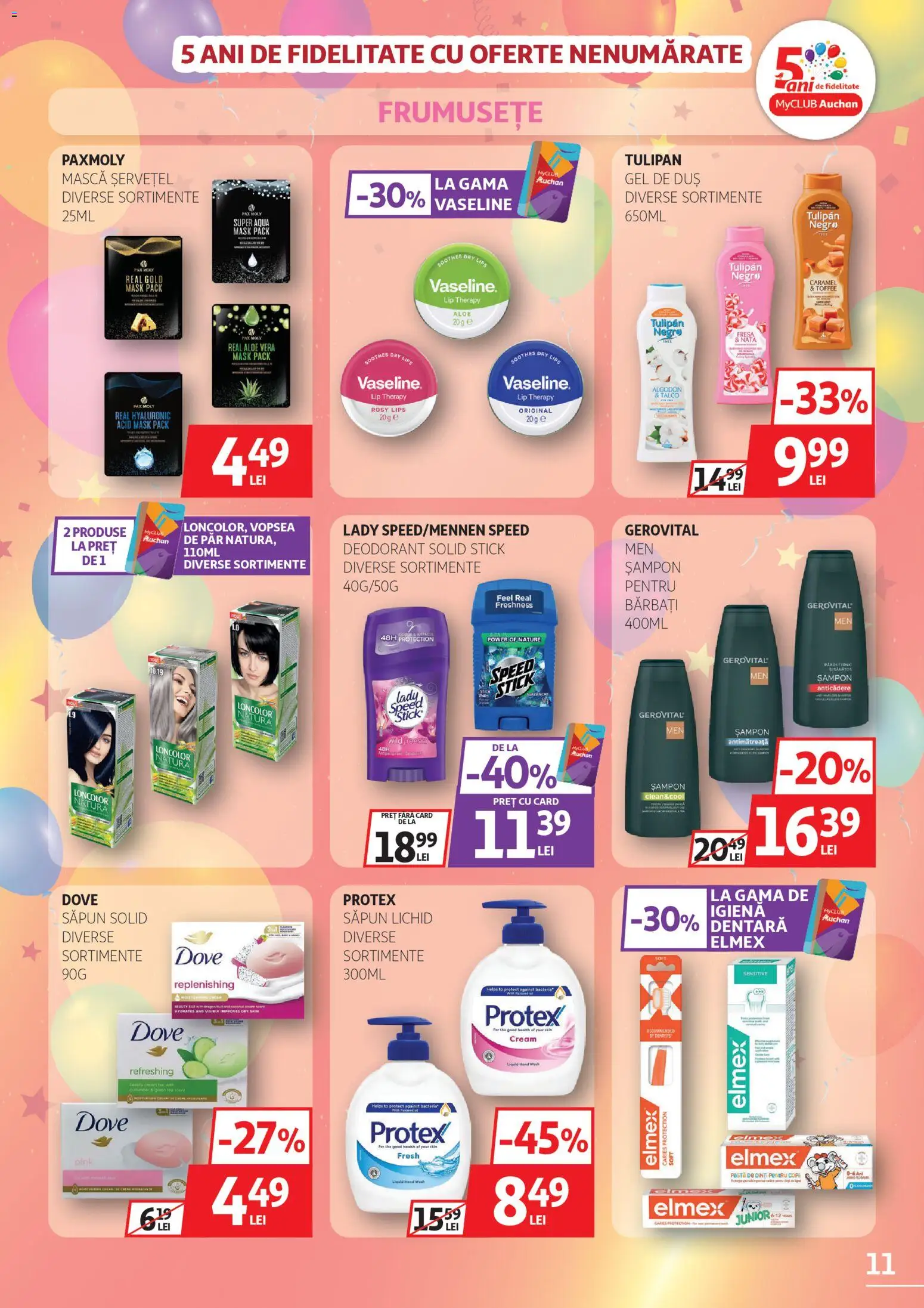 Noul catalog Auchan – valabil de la 04.03.2026 | Pagină: 11 | Produse: Săpun solid, Vopsea, Săpun, Pastă de dinți