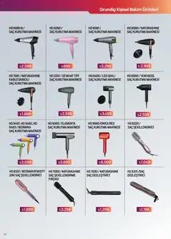 16.04.2026 tarihinden itibaren geçerli olan Arçelik kataloğu önizlemesi | Sayfa: 107 | Ürünler: Saç kurutma makinesi, Saç düzleştirici, Kurutma makinesi, Kablo