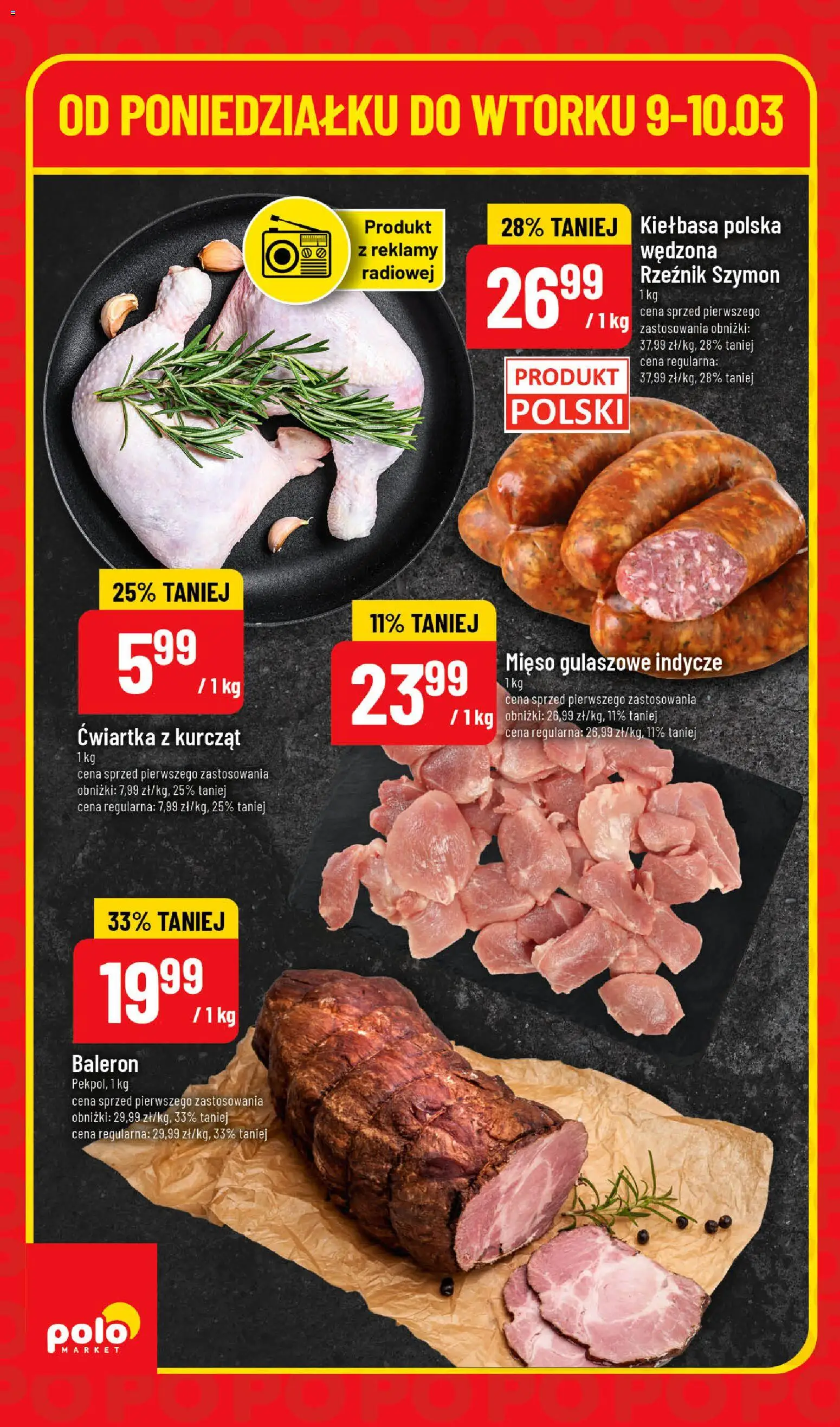 POLOmarket gazetka - Super Hity od 09.03.2026 | Strona: 2 | Produkty: Kiełbasa, Mięso