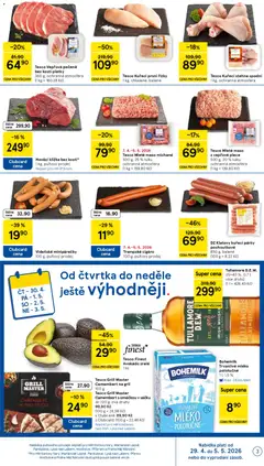 Náhled letáku Tesco Vepřová pečeně bez kosti plátky, 360 g, ochranná atmosféra od 29.04.2026 | Strana: 3