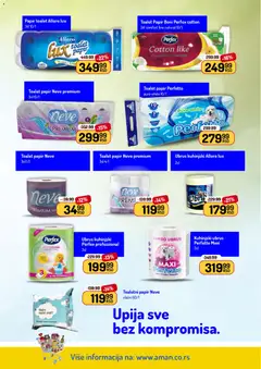 Aman katalog  - pregled Aman kataloga - važi od 27.04.2026 | Strana: 40 | Proizvode: Toalet papir, Ubrus