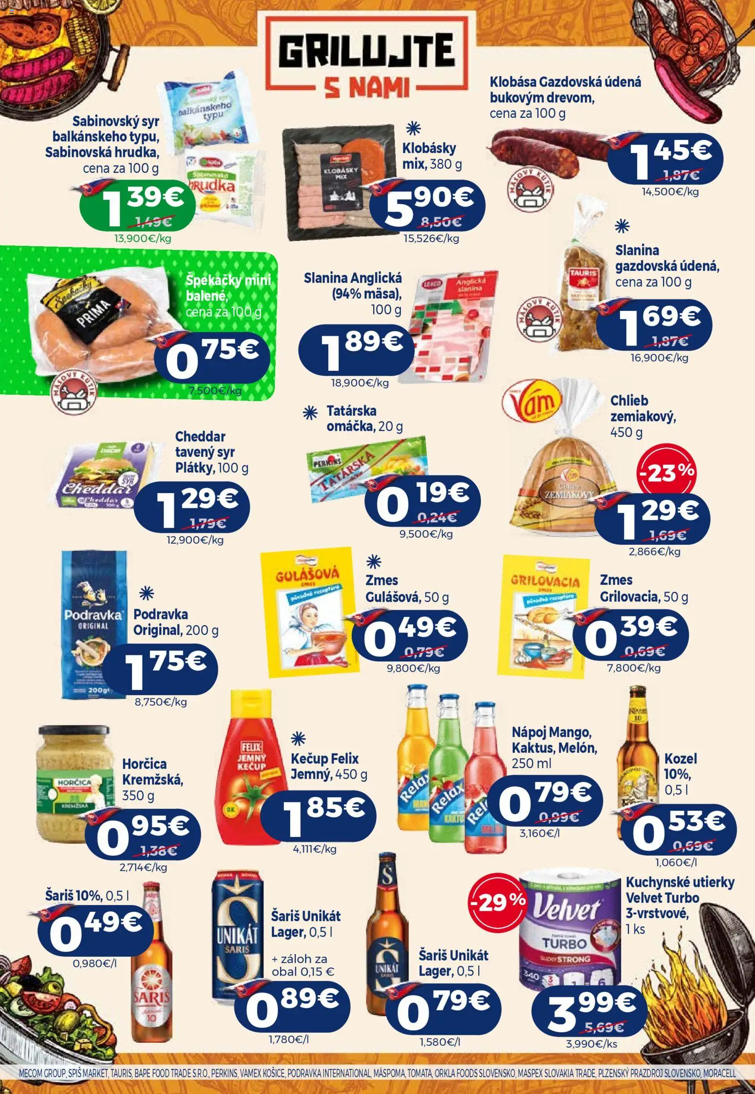 Nové Milk Agro akcie – leták je platný od 29.04.2026 | Strana: 12 | Produkty: Felix, Chlieb, Klobása, Šariš