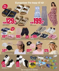 Forhåndsvisning av Europris kundeavis gyldig fra 27.04.2026 | Side: 5 | Produkter: Kjole, Caps, Joggesko, Solbriller