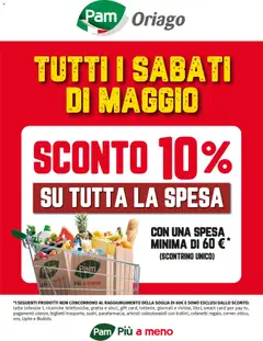 Anteprima del volantino PAM volantino Sconto 10% Oriago valido a partire dal 01.05.2026