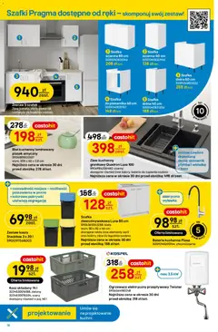 Pogląd oferty "Castorama gazetka" - ważna od 22.04.2026 | Strona: 18 | Produkty: Piekarnik, Bateria, Kosz, Blat kuchenny
