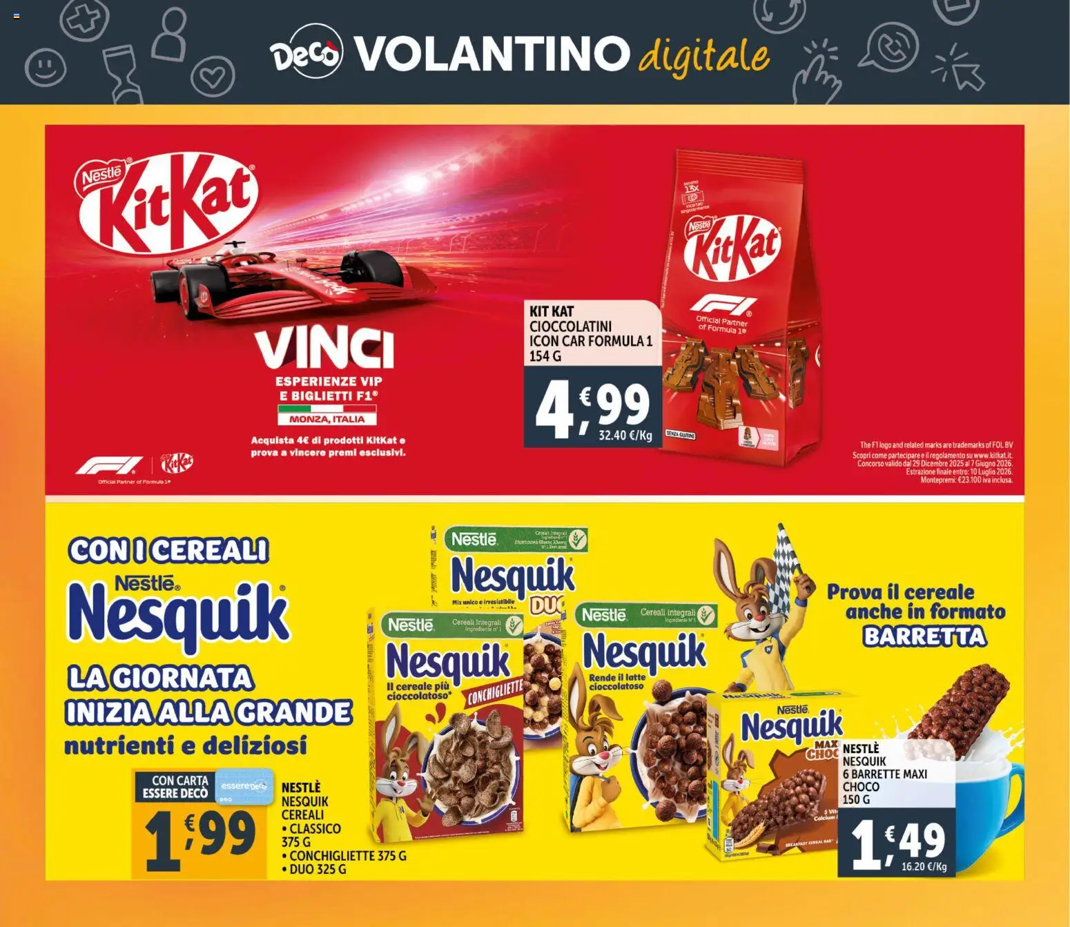 Volantino Decò del 06.03.2026 | Pagina: 24 | Prodotti: Cereali, Latte, The, Cioccolatini