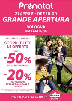 Anteprima del volantino Prenatal volantino Bologna valido a partire dal 21.04.2026